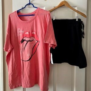 Women’s Terra & Sky French Terry Shorts w/ Cute Top 3x